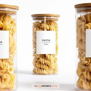 36 Labels • Avenir Minimalist Pantry for Kitchen • Organization Pantry Labels